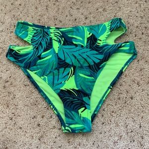 Tropical Print Bikini Bottoms